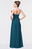 ColsBM Gwen Moroccan Blue Elegant A-line Strapless Sleeveless Backless Floor Length Plus Size Bridesmaid Dresses