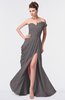 ColsBM Gwen Ridge Grey Elegant A-line Strapless Sleeveless Backless Floor Length Plus Size Bridesmaid Dresses