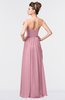 ColsBM Gwen Rosebloom Elegant A-line Strapless Sleeveless Backless Floor Length Plus Size Bridesmaid Dresses