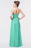 ColsBM Gwen Seafoam Green Elegant A-line Strapless Sleeveless Backless Floor Length Plus Size Bridesmaid Dresses