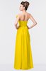 ColsBM Gwen Yellow Elegant A-line Strapless Sleeveless Backless Floor Length Plus Size Bridesmaid Dresses