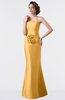 ColsBM Aria Apricot Classic Trumpet Sleeveless Backless Floor Length Bridesmaid Dresses