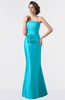 ColsBM Aria Blue Atoll Classic Trumpet Sleeveless Backless Floor Length Bridesmaid Dresses