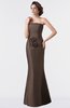 ColsBM Aria Chestnut Brown Classic Trumpet Sleeveless Backless Floor Length Bridesmaid Dresses