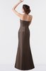 ColsBM Aria Chestnut Brown Classic Trumpet Sleeveless Backless Floor Length Bridesmaid Dresses