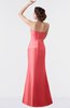 ColsBM Aria Coral Classic Trumpet Sleeveless Backless Floor Length Bridesmaid Dresses