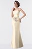 ColsBM Aria Cornhusk Classic Trumpet Sleeveless Backless Floor Length Bridesmaid Dresses