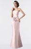 ColsBM Aria Crystal Pink Classic Trumpet Sleeveless Backless Floor Length Bridesmaid Dresses
