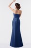 ColsBM Aria Dark Blue Classic Trumpet Sleeveless Backless Floor Length Bridesmaid Dresses