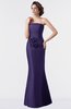ColsBM Aria Mulberry Purple Classic Trumpet Sleeveless Backless Floor Length Bridesmaid Dresses