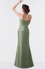 ColsBM Aria Oil Green Classic Trumpet Sleeveless Backless Floor Length Bridesmaid Dresses