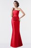 ColsBM Aria Tomato Classic Trumpet Sleeveless Backless Floor Length Bridesmaid Dresses