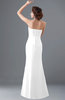 ColsBM Aria White Classic Trumpet Sleeveless Backless Floor Length Bridesmaid Dresses