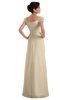 ColsBM Carlee Champagne Elegant A-line Wide Square Short Sleeve Appliques Bridesmaid Dresses
