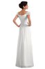 ColsBM Carlee Cloud White Elegant A-line Wide Square Short Sleeve Appliques Bridesmaid Dresses