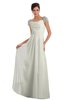 ColsBM Carlee Cream Elegant A-line Wide Square Short Sleeve Appliques Bridesmaid Dresses