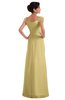 ColsBM Carlee Gold Elegant A-line Wide Square Short Sleeve Appliques Bridesmaid Dresses