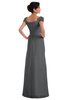 ColsBM Carlee Grey Elegant A-line Wide Square Short Sleeve Appliques Bridesmaid Dresses