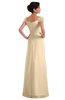 ColsBM Carlee Marzipan Elegant A-line Wide Square Short Sleeve Appliques Bridesmaid Dresses
