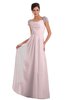 ColsBM Carlee Petal Pink Elegant A-line Wide Square Short Sleeve Appliques Bridesmaid Dresses