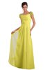 ColsBM Carlee Yellow Iris Elegant A-line Wide Square Short Sleeve Appliques Bridesmaid Dresses