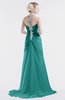 ColsBM Eden Emerald Green Cinderella A-line Sweetheart Sleeveless Criss-cross Straps Brush Train Plus Size Bridesmaid Dresses