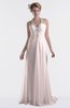 ColsBM Eden Light Pink Cinderella A-line Sweetheart Sleeveless Criss-cross Straps Brush Train Plus Size Bridesmaid Dresses