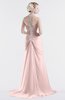 ColsBM Eden Pastel Pink Cinderella A-line Sweetheart Sleeveless Criss-cross Straps Brush Train Plus Size Bridesmaid Dresses
