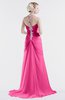 ColsBM Eden Rose Pink Cinderella A-line Sweetheart Sleeveless Criss-cross Straps Brush Train Plus Size Bridesmaid Dresses