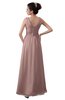 ColsBM Kalani Bridal Rose Modern A-line V-neck Zipper Floor Length Plus Size Bridesmaid Dresses