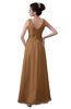 ColsBM Kalani Light Brown Modern A-line V-neck Zipper Floor Length Plus Size Bridesmaid Dresses