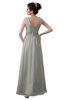 ColsBM Kalani Platinum Modern A-line V-neck Zipper Floor Length Plus Size Bridesmaid Dresses