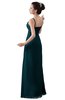 ColsBM Erin Blue Green Informal A-line Spaghetti Sleeveless Floor Length Ruching Plus Size Bridesmaid Dresses