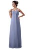 ColsBM Erin Blue Heron Informal A-line Spaghetti Sleeveless Floor Length Ruching Plus Size Bridesmaid Dresses