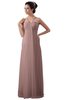 ColsBM Erin Blush Pink Informal A-line Spaghetti Sleeveless Floor Length Ruching Plus Size Bridesmaid Dresses