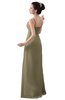 ColsBM Erin Candied Ginger Informal A-line Spaghetti Sleeveless Floor Length Ruching Plus Size Bridesmaid Dresses