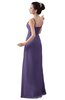 ColsBM Erin Chalk Violet Informal A-line Spaghetti Sleeveless Floor Length Ruching Plus Size Bridesmaid Dresses
