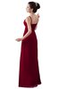 ColsBM Erin Dark Red Informal A-line Spaghetti Sleeveless Floor Length Ruching Plus Size Bridesmaid Dresses