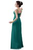 ColsBM Erin Emerald Green Informal A-line Spaghetti Sleeveless Floor Length Ruching Plus Size Bridesmaid Dresses