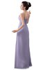 ColsBM Erin Light Purple Informal A-line Spaghetti Sleeveless Floor Length Ruching Plus Size Bridesmaid Dresses