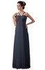 ColsBM Erin Nightshadow Blue Informal A-line Spaghetti Sleeveless Floor Length Ruching Plus Size Bridesmaid Dresses