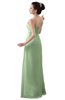 ColsBM Erin Pale Green Informal A-line Spaghetti Sleeveless Floor Length Ruching Plus Size Bridesmaid Dresses