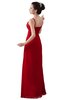 ColsBM Erin Red Informal A-line Spaghetti Sleeveless Floor Length Ruching Plus Size Bridesmaid Dresses