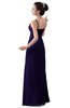 ColsBM Erin Royal Purple Informal A-line Spaghetti Sleeveless Floor Length Ruching Plus Size Bridesmaid Dresses