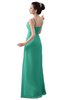 ColsBM Erin Seafoam Green Informal A-line Spaghetti Sleeveless Floor Length Ruching Plus Size Bridesmaid Dresses
