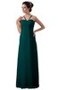 ColsBM Erin Shaded Spruce Informal A-line Spaghetti Sleeveless Floor Length Ruching Plus Size Bridesmaid Dresses