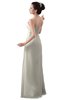 ColsBM Erin Whisper White Informal A-line Spaghetti Sleeveless Floor Length Ruching Plus Size Bridesmaid Dresses
