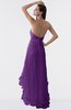 ColsBM Isabel Amaranth Purple Simple A-line Zipper Tea Length Paillette Plus Size Bridesmaid Dresses