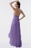 ColsBM Isabel Chalk Violet Simple A-line Zipper Tea Length Paillette Plus Size Bridesmaid Dresses