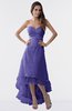 ColsBM Isabel Purple Simple A-line Zipper Tea Length Paillette Plus Size Bridesmaid Dresses